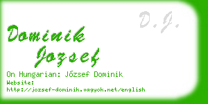 dominik jozsef business card